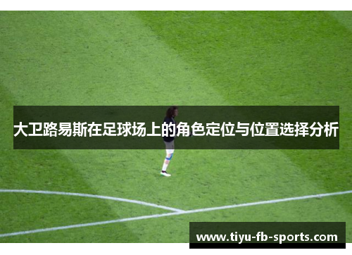 大卫路易斯在足球场上的角色定位与位置选择分析