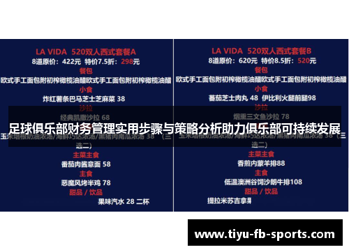 足球俱乐部财务管理实用步骤与策略分析助力俱乐部可持续发展